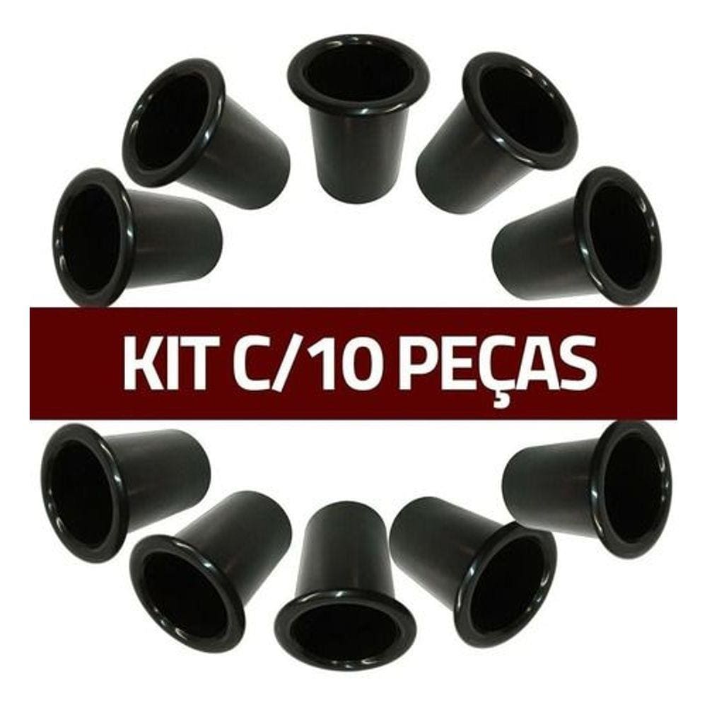 Kit Aero Duto Para Caixa De Som 3 Polegadas Plastico 10 Pçs