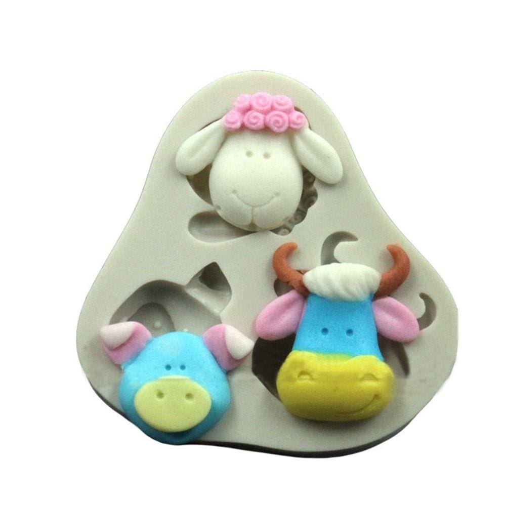 Molde De Silicone Rosto Fazendinha