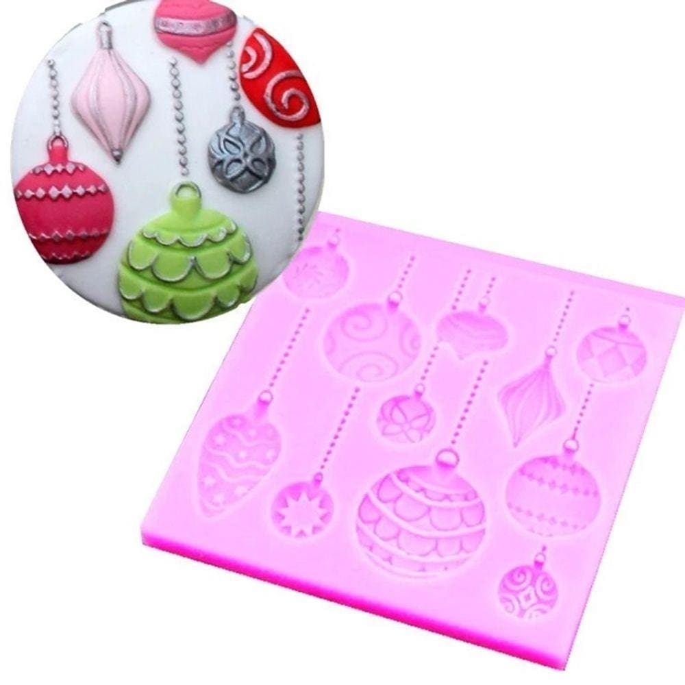 Molde De Silicone Bolas De Natal