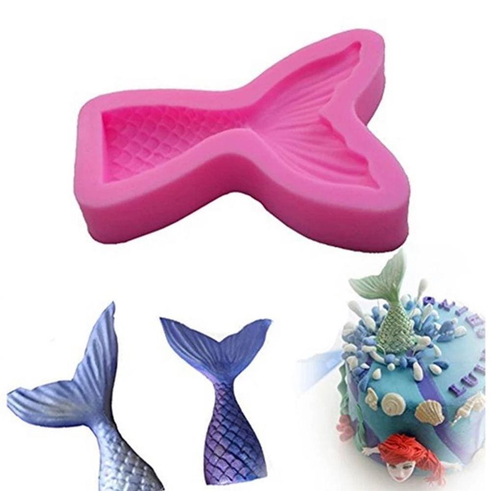 Molde De Silicone Cauda Sereia Grande
