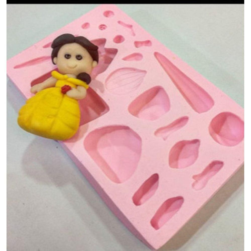 Molde De Silicone Boneca Princesas