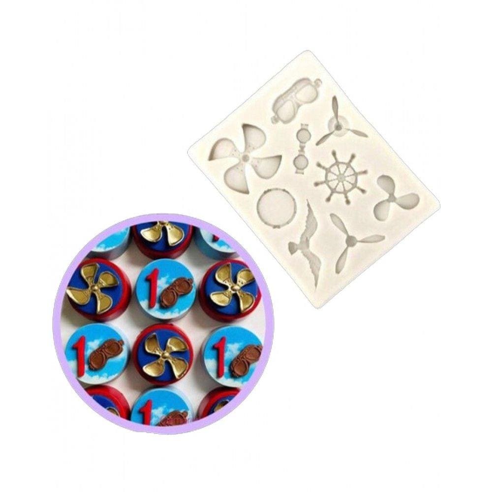 Molde De Silicone Aviador, Avião