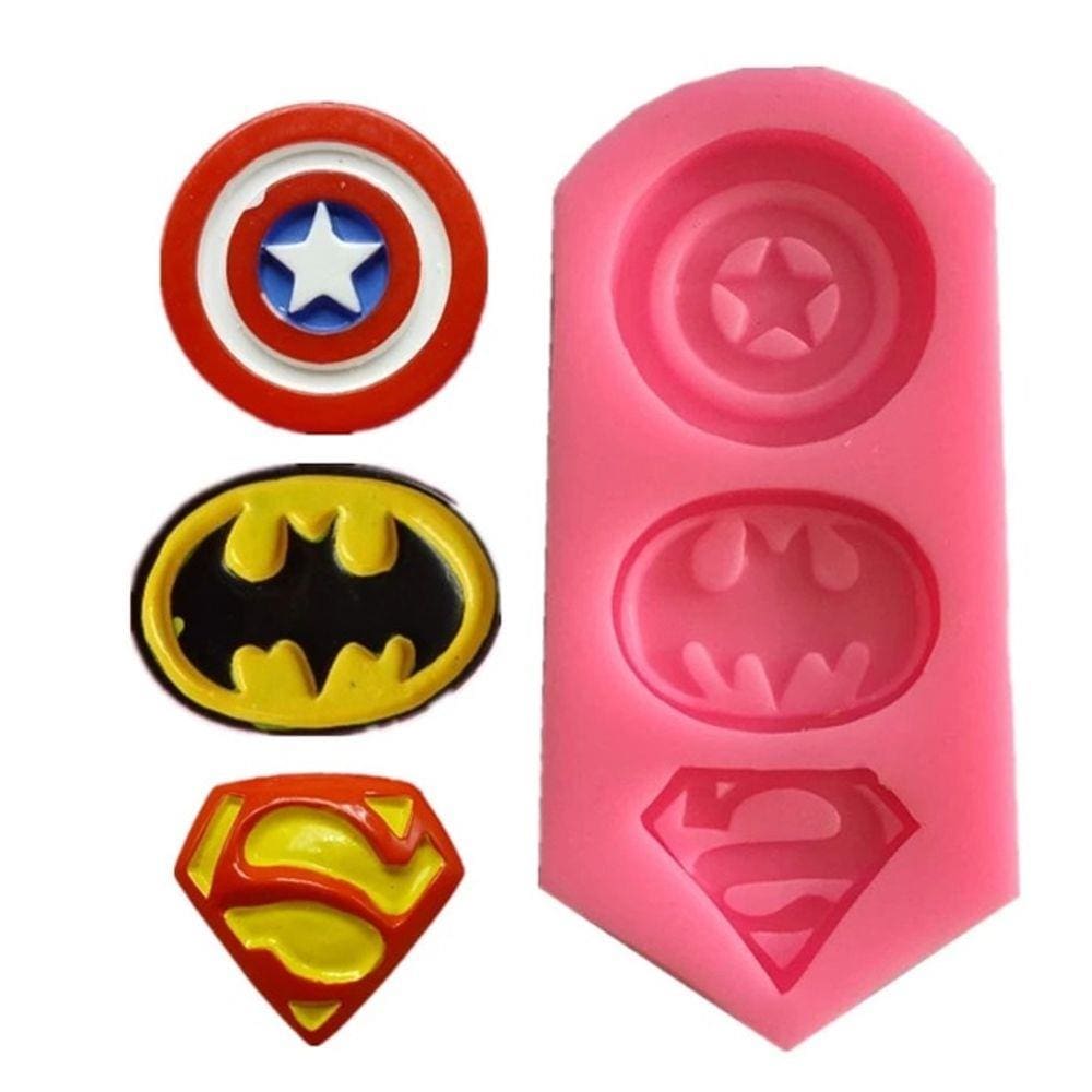 Molde De Silicone Escudos Herois