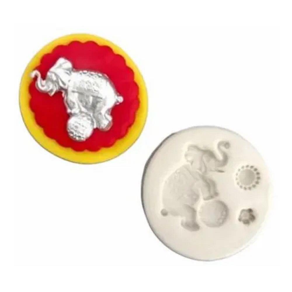 Molde De Silicone Elefante Circo