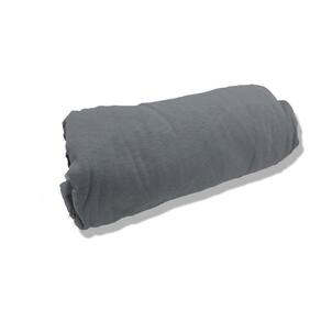 Lençol Avulso Com Elástico Casal Malha Penteada Aluminio