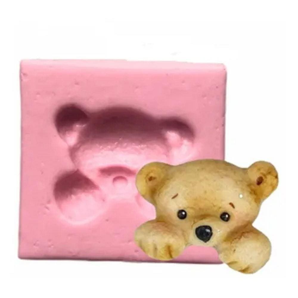 Molde De Silicone Rosto Urso