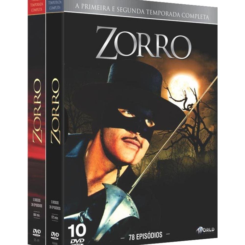 Zorro 1°temp - Box - 5 Dvds Edição Para Colecionador