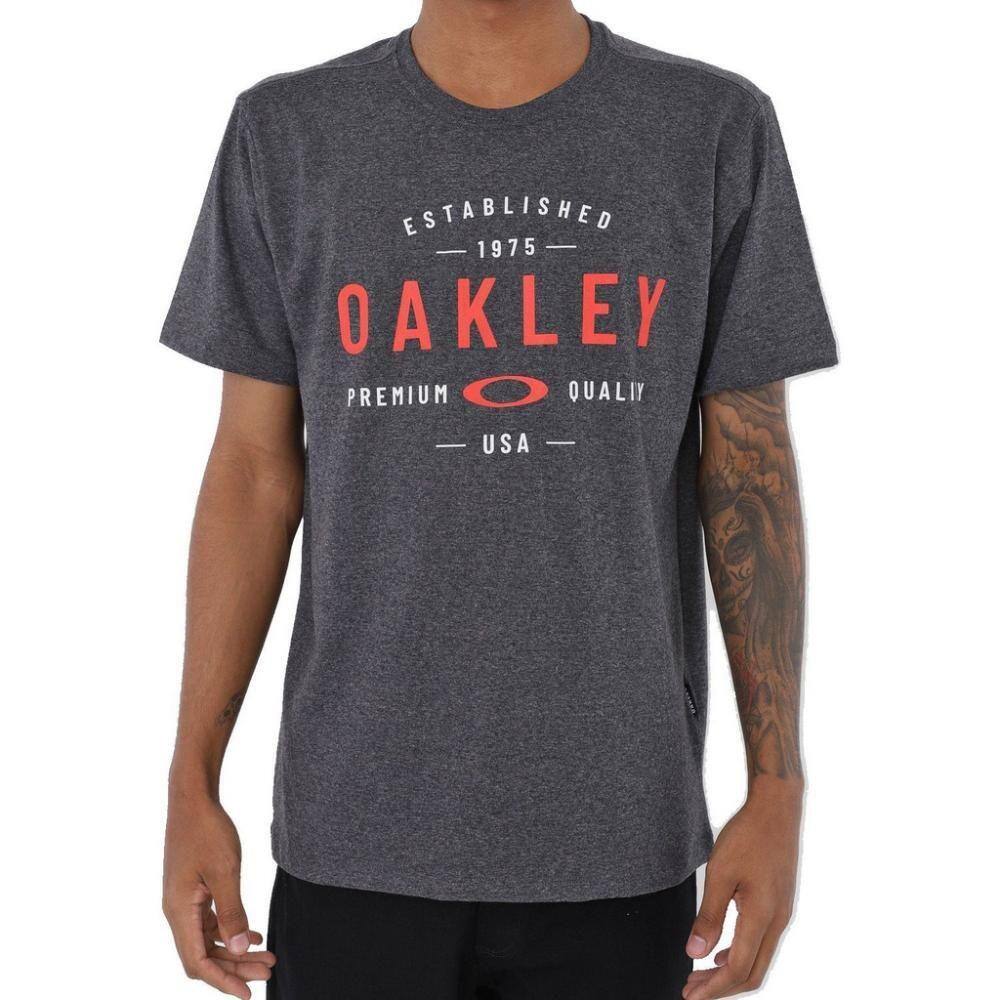 Camiseta Oakley Heritage Skull Graphic WT23 Masculina Preto