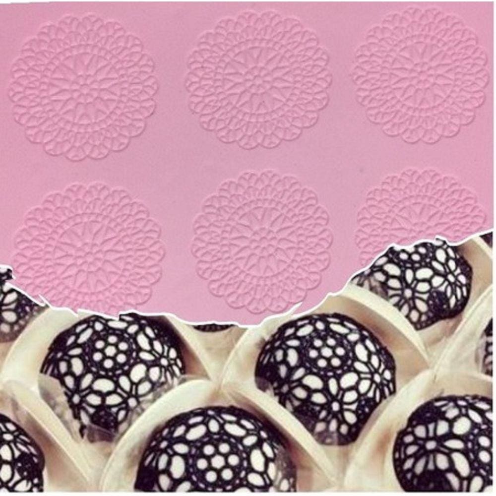 Molde De Silicone Renda Doces