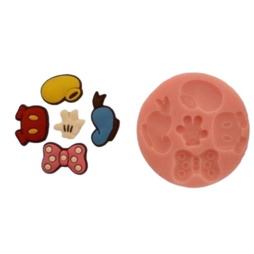 Molde De Silicone Mickey E Minnie Roupa