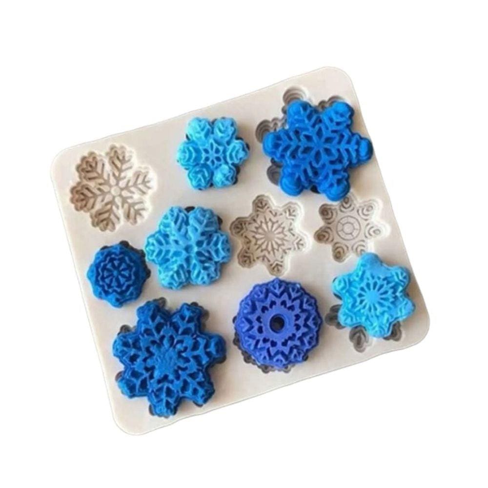 Molde De Silicone Floco De Neve, Natal