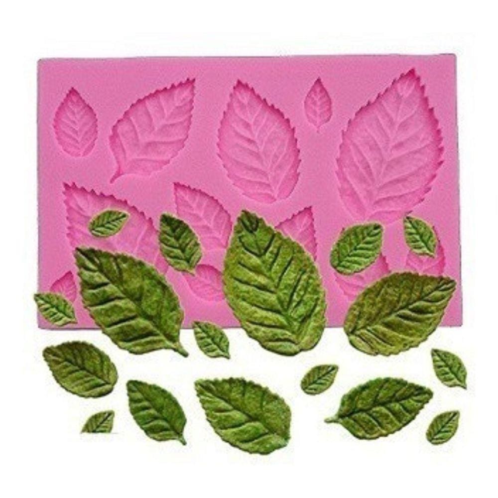 Molde De Silicone Folhas