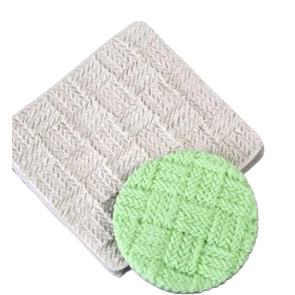 Molde De Silicone Textura Croche