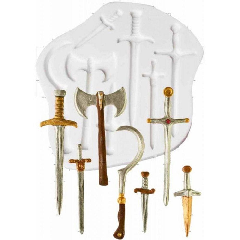 Molde De Silicone Espada, Machado