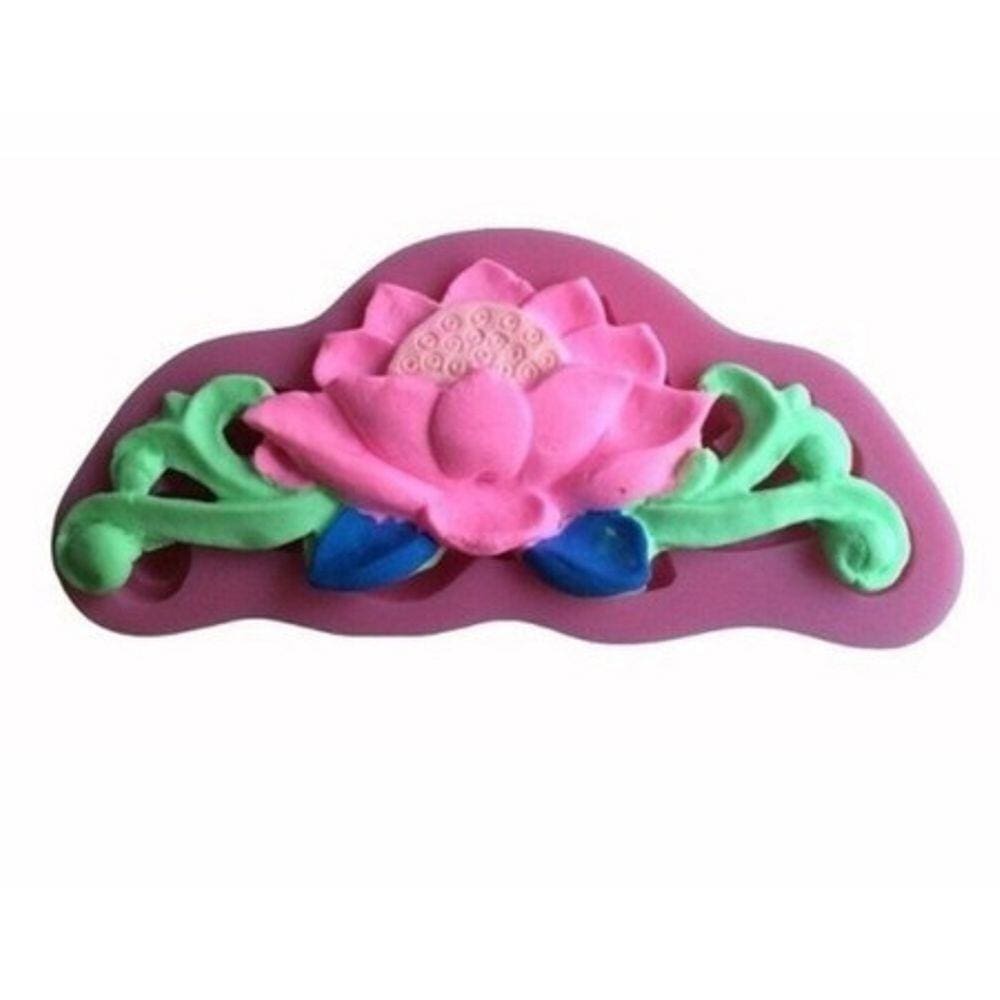 Molde De Silicone Arabesco Flor
