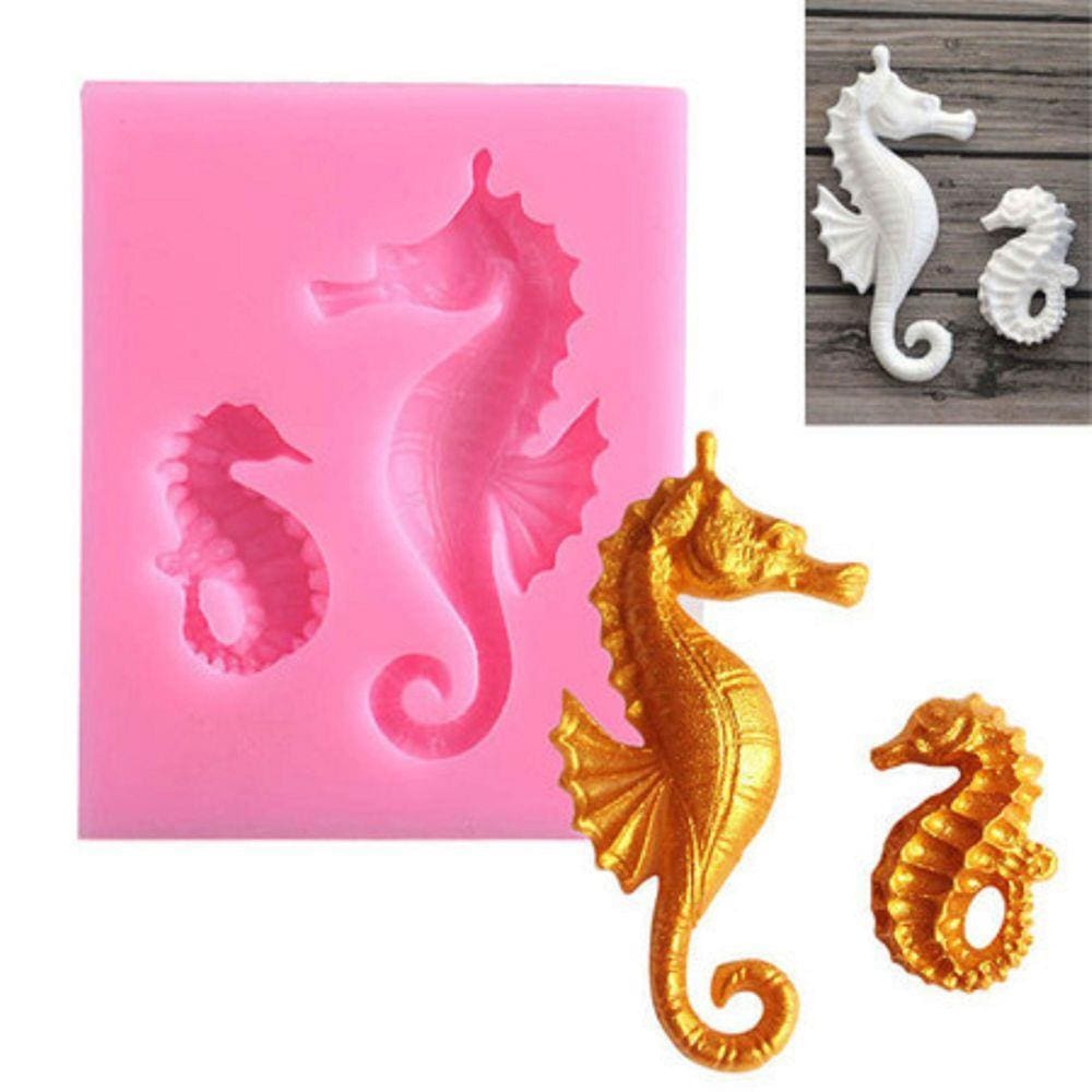 Molde De Silicone Cavalo Marinho Pequeno