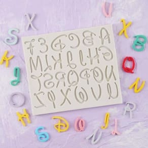 Molde De Silicone Alfabeto Letras Maiúscula Disney