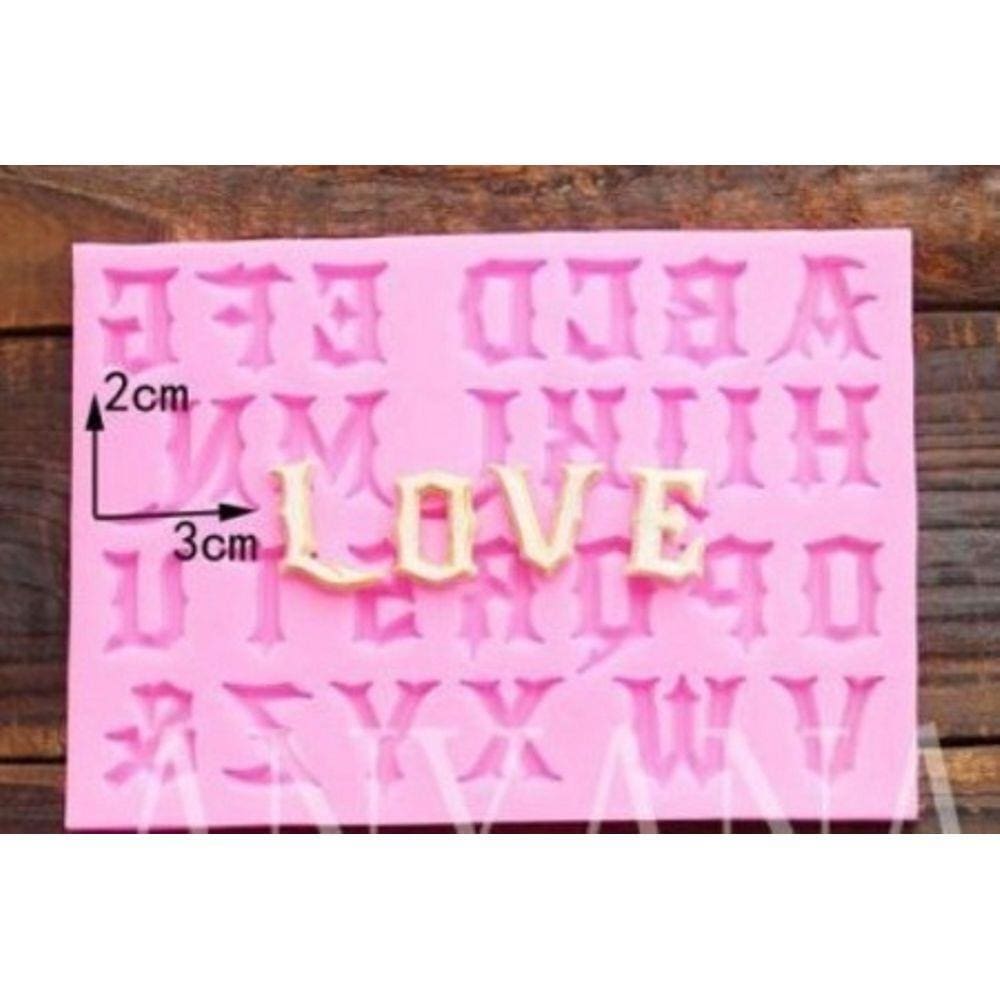 Molde De Silicone Alfabeto Love