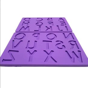 Molde De Silicone Alfabeto Maiúsculo Grande