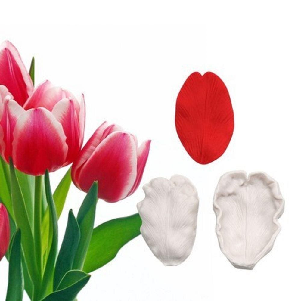 Molde De Silicone Marcador Tulipa, Flor