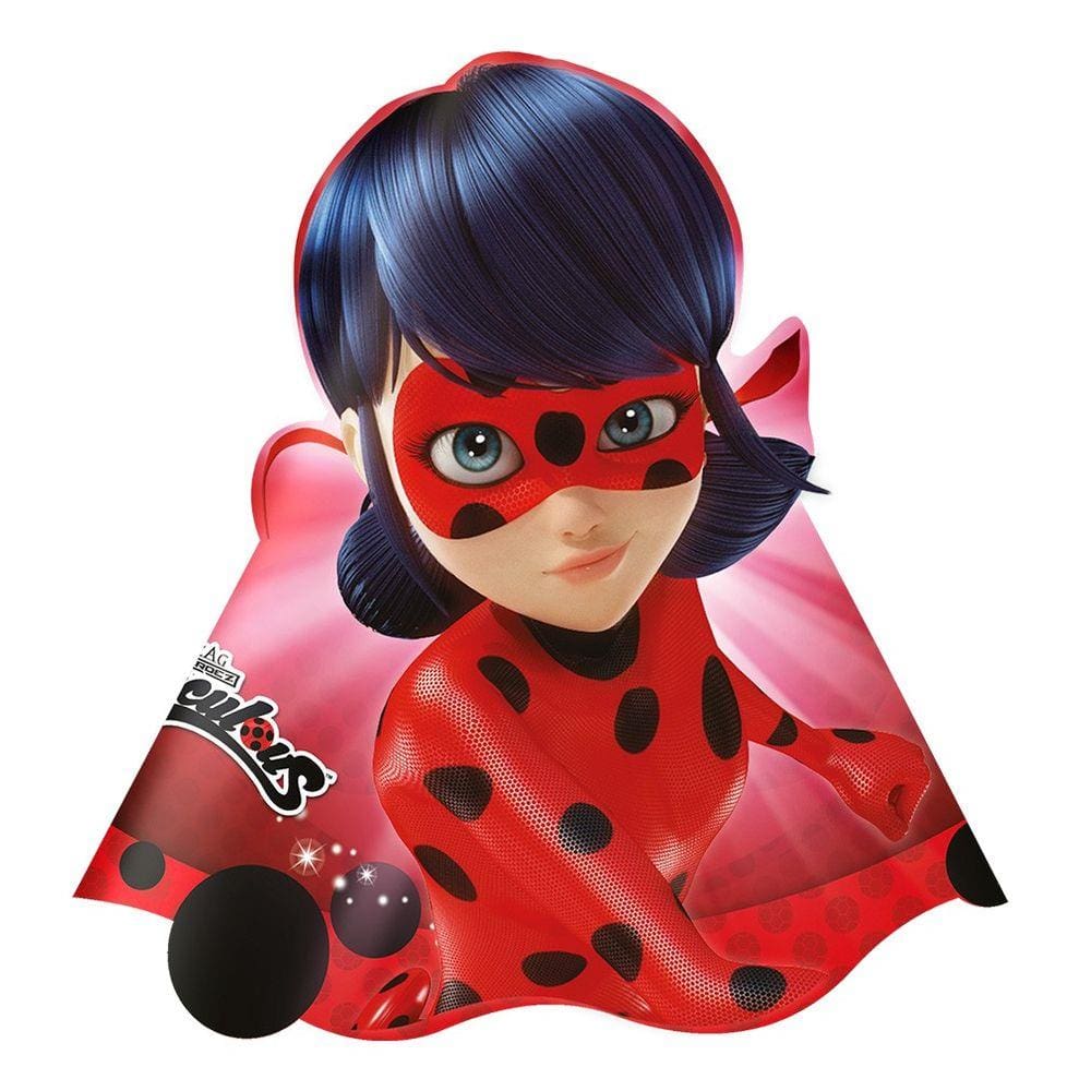 Chapéu de Aniversário LadyBug - 12 unidades