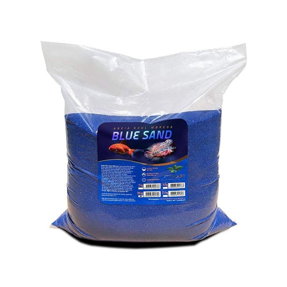 Areia Azul Decorativa Mbreda Blue Sand Saco 20kg