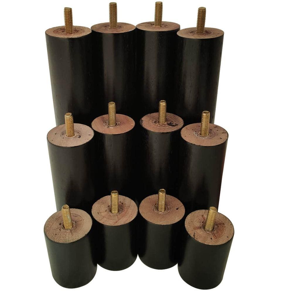 12 Pés de Madeira Anti Refluxo Conjunto de Pés para Cama Box