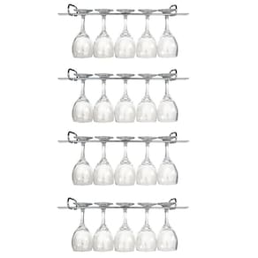 12 Suportes Organizador De Armário Porta Taças Cromado 42cm