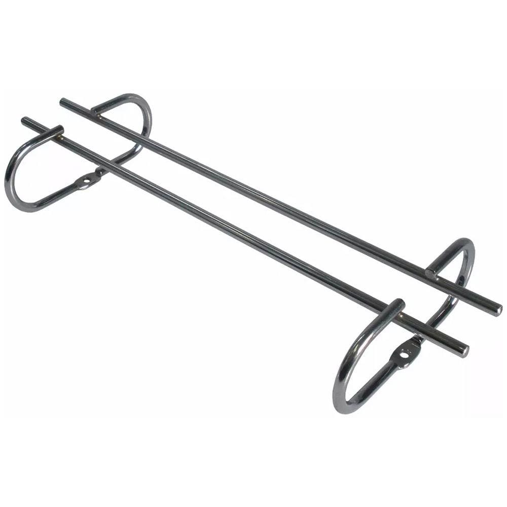 2 Suportes Organizadores De Armário Porta Taças Cromado 42cm