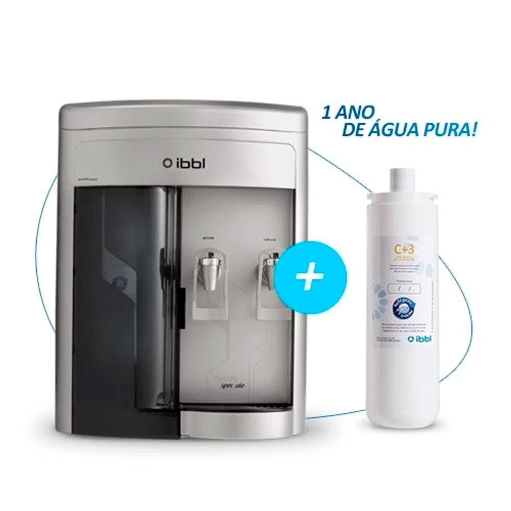 Kit 1 Ano IBBL - Purificador de Água FR600 Speciale Prata 110V + Filtro Refil Girou Trocou C+3 52071001 | 24010002 52071001 | 24010002