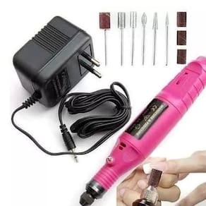 Lixa Elétrica Portátil Bivolt Unhas Acrigel Gel Fibras Porce