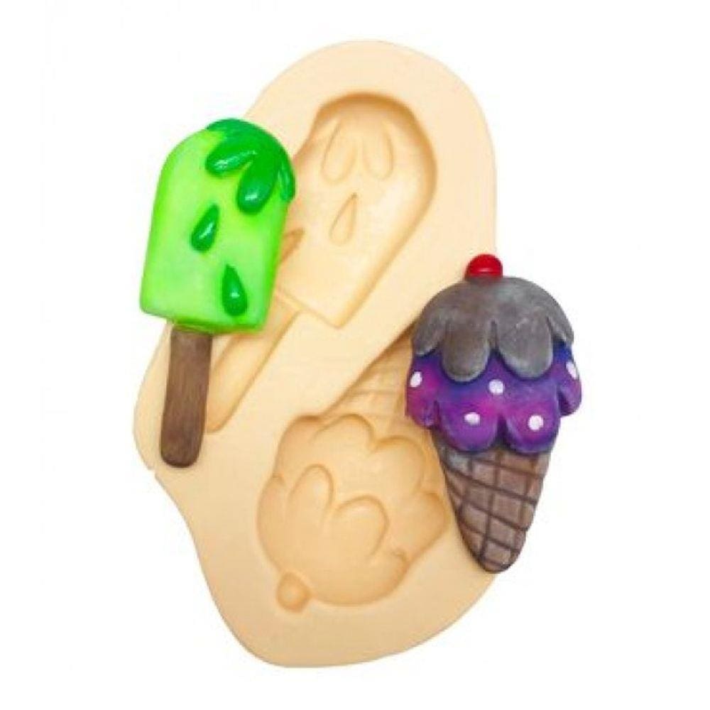 Molde De Silicone Sorvete, Picolé