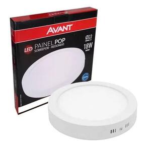 Luminaria Led 18W Redonda Sobrepor 6500K Branco Frio