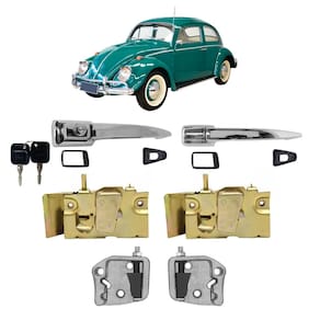 Kit Maçaneta Fechadura Batente Fusca 59 A 1976 Karmann Ghia