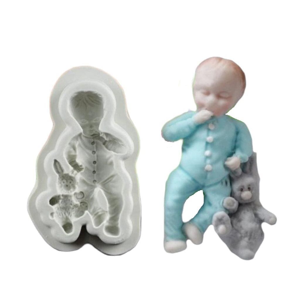 Molde De Silicone Bebê Menino
