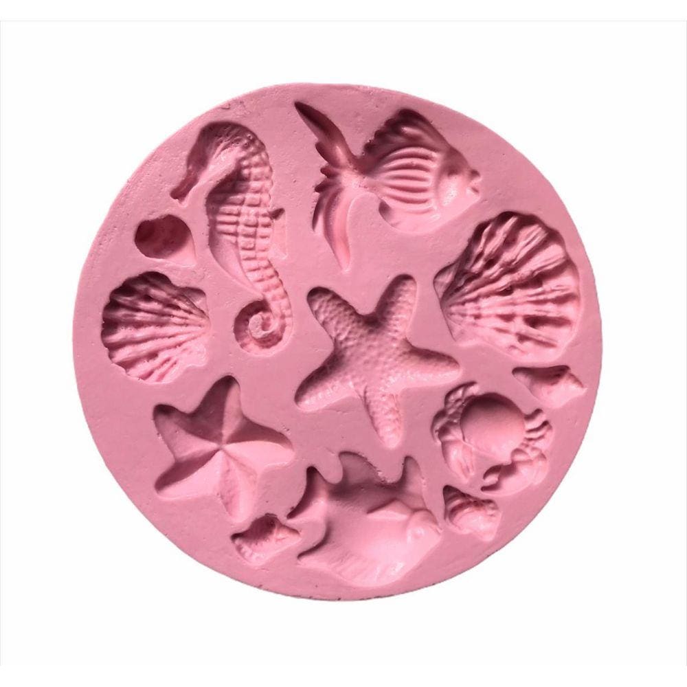 Molde De Silicone Fundo Do Mar
