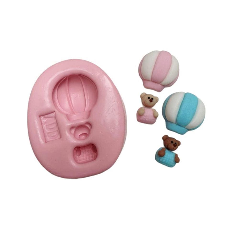 Molde De Silicone Balão, Ursos
