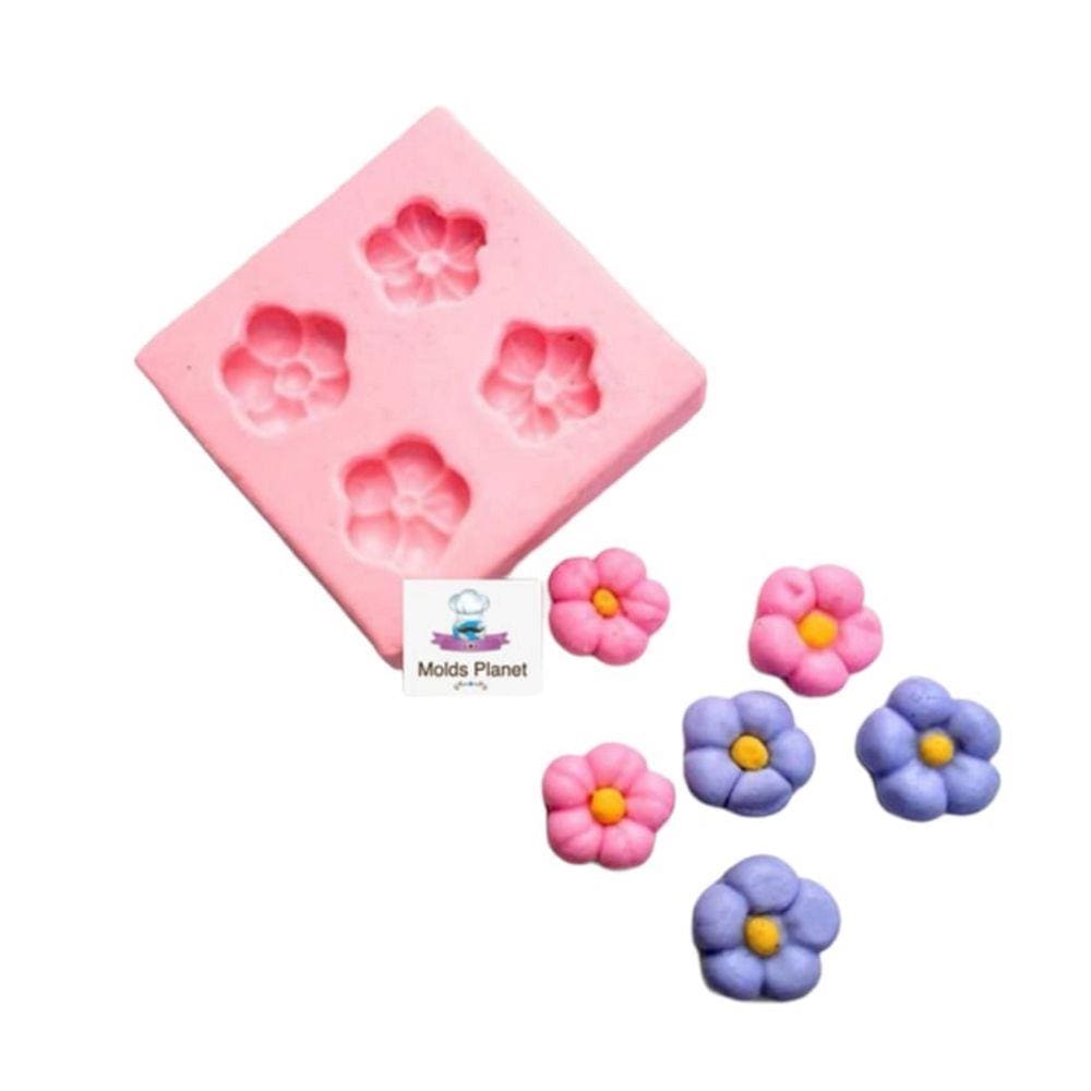 Molde De Silicone Fuxico, Flores
