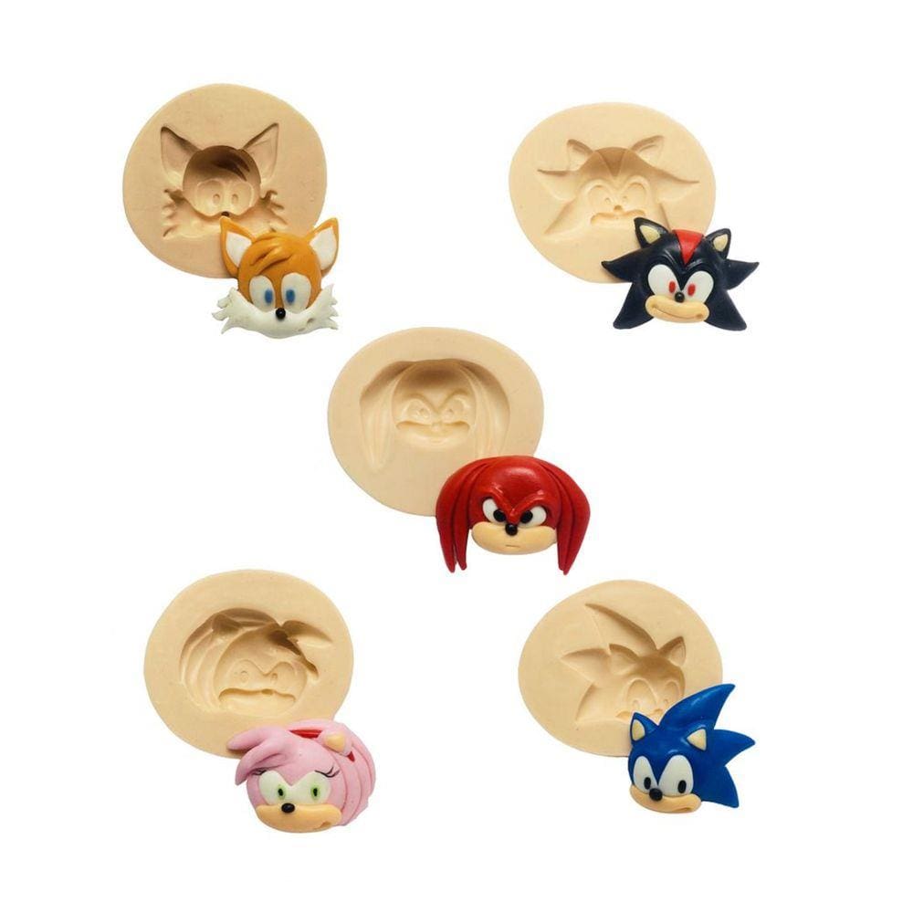 Molde De Silicone Sonic E Sua Turma