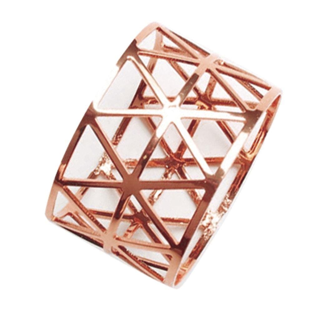 Porta Guardanapo Triângulo Rose 4 Peças