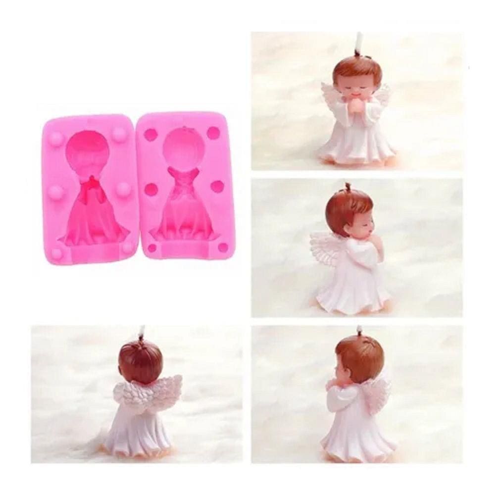 Molde De Silicone Batizado, Anjo Menino