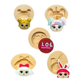 Molde De Silicone Kit Bonecas Lol