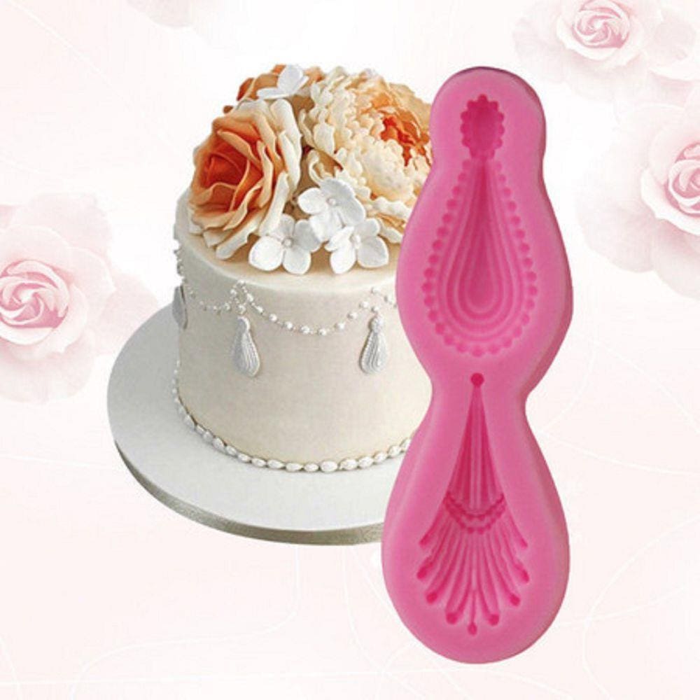Molde De Silicone Acabemento, Arabesco, Borboleta