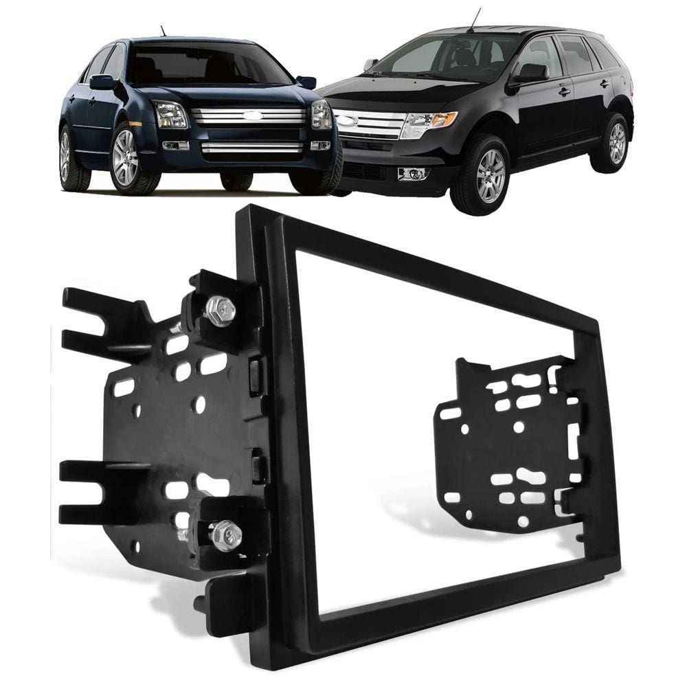Moldura De Painel 2 Din Ford Fusion 2006 Á 2009 Edge 2008 Á 2011 Para Cd Dvd 2 Dins