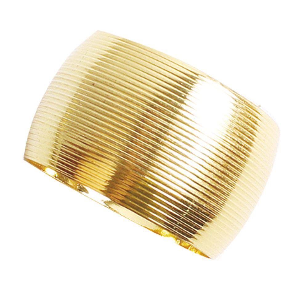Porta Guardanapo Listrado Dourado 4 Peças
