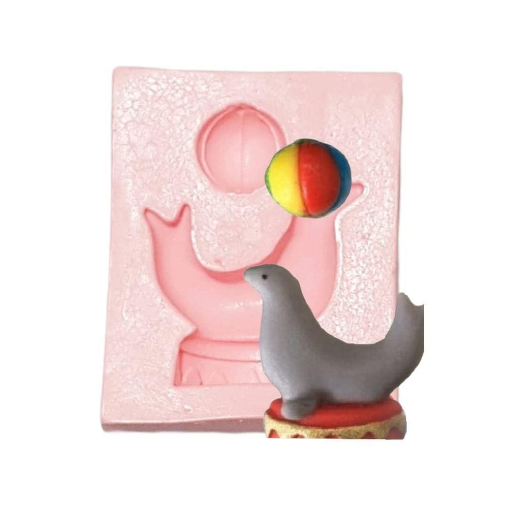Molde De Silicone Foca Circo