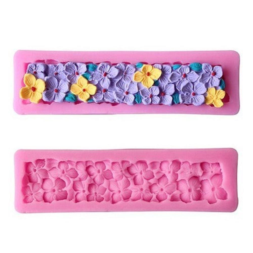 Molde De Silicone Flores Acabamento