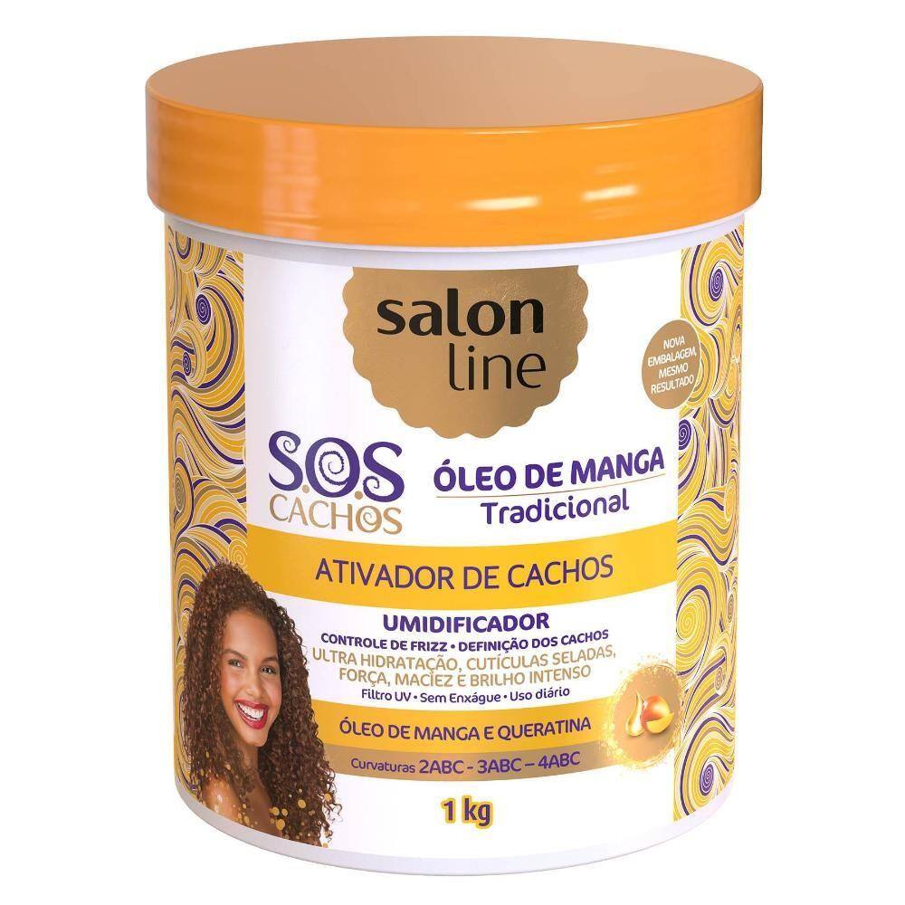 Ativador De Cachos Sos Cachos Oleo De Manga Salon Line 1kg Casas Bahia