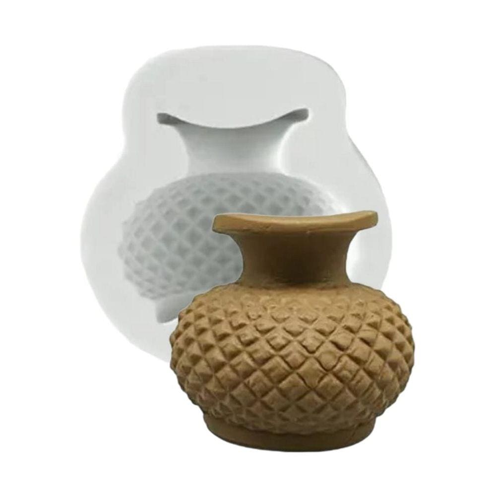 Molde De Silicone Vaso