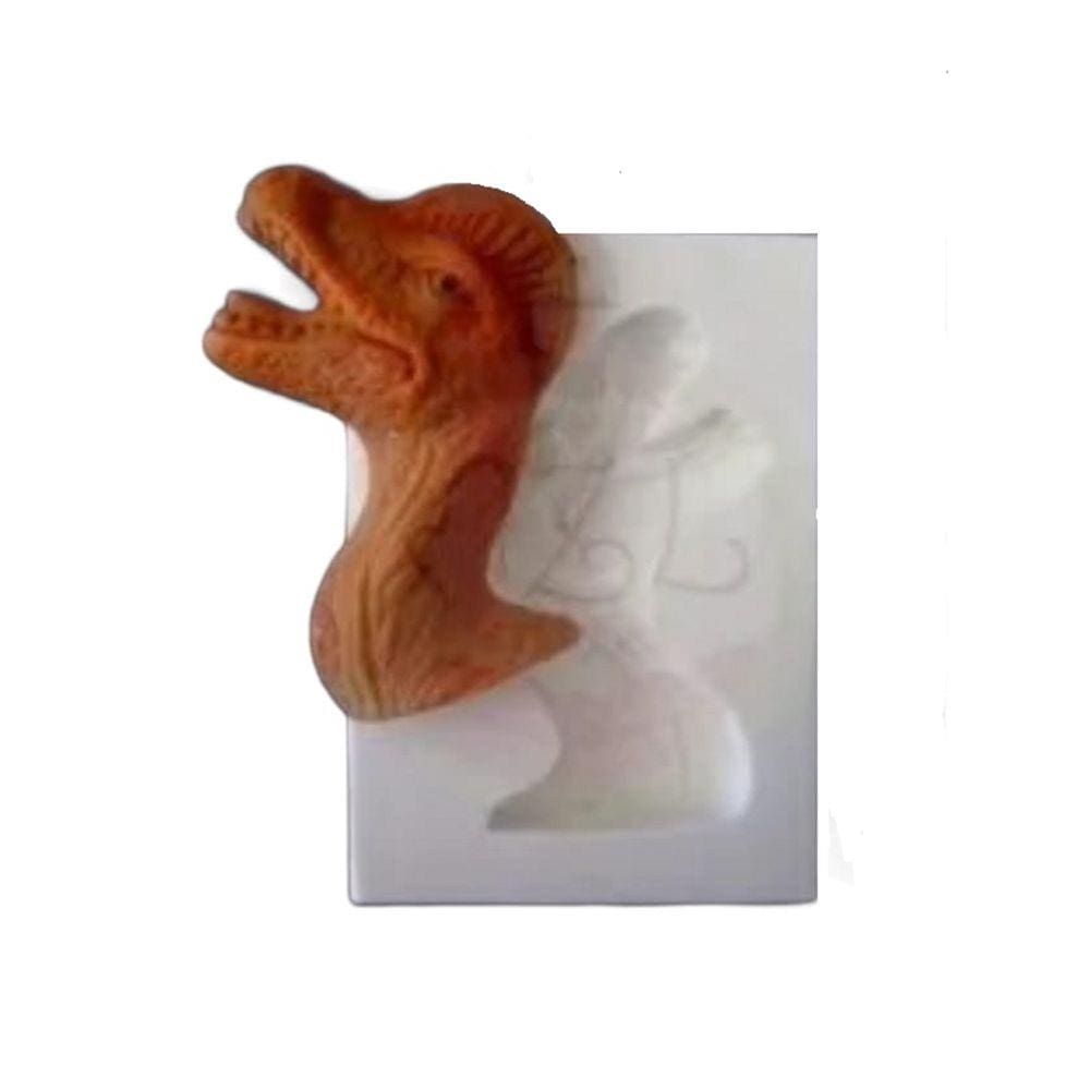 Molde De Silicone Cabeça De Dinossauro
